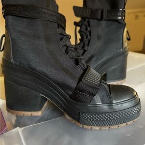 Converse Women's Black High-Top Platform Boots